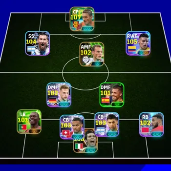 eFootball Accounts High-End Kolektif 3208+ Francesco Totti x Joshua Kimmich x Gianluigi Buffon x Didier Drogba x James