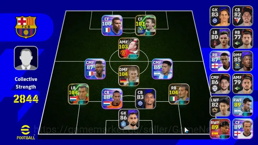 eFootball Accounts Legends & Iconic Players Android|Epic Gianluca Zambrotta,B.Schweinsteiger,G.van Bronckhorst,Wayne 1