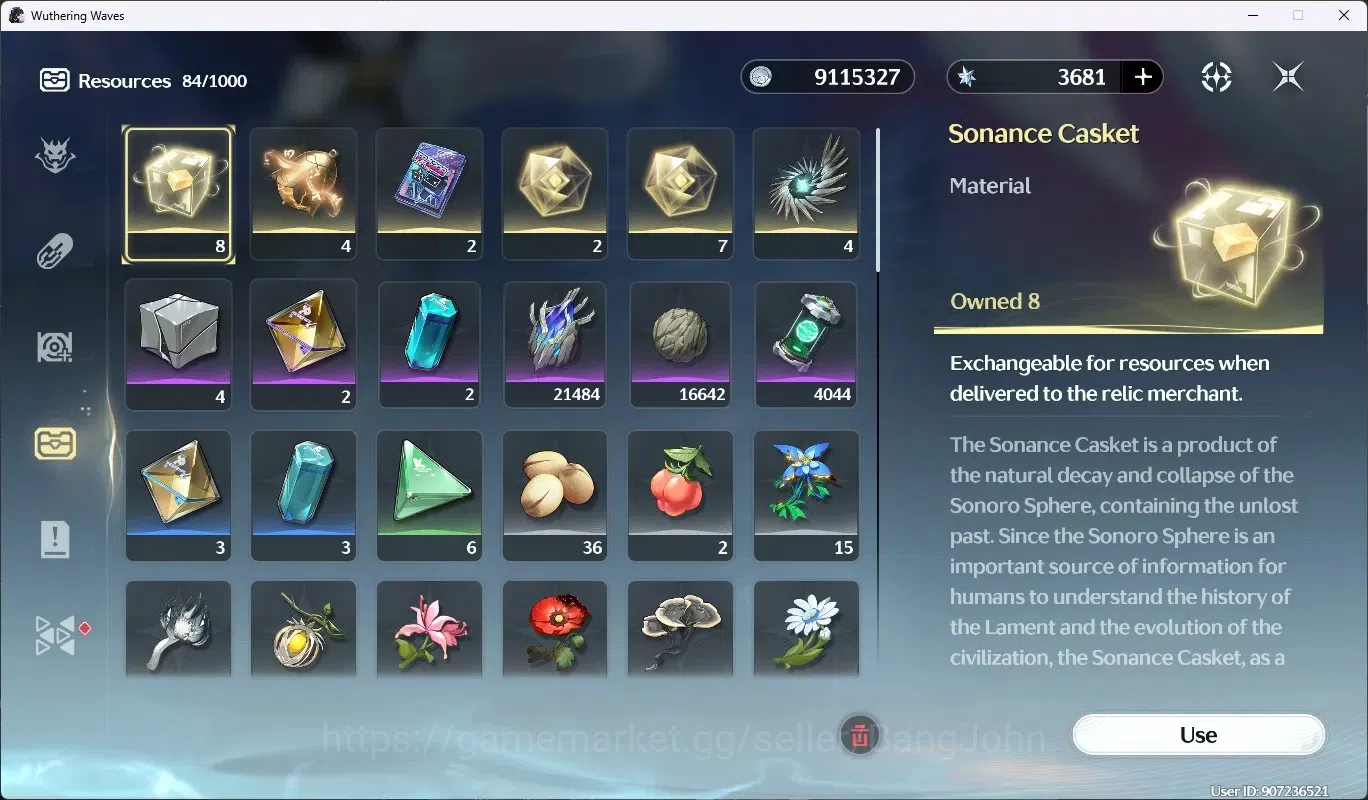 Wuthering Waves Accounts SEA|UL 60|Rank 6|4 Char Limited [(Camellya+Sign),A image 12
