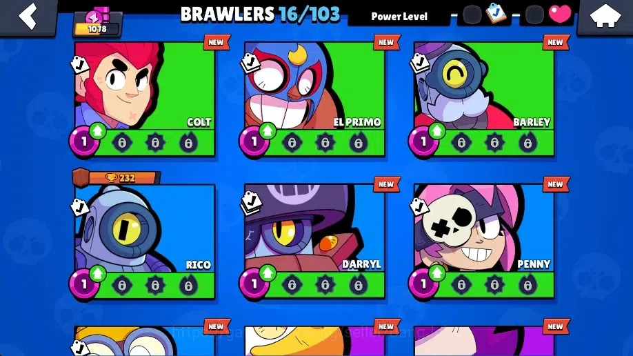 Brawl Stars Accounts Global | 1078 Thropy|16 Brawler|2 Max Lv Hyperchar image 6