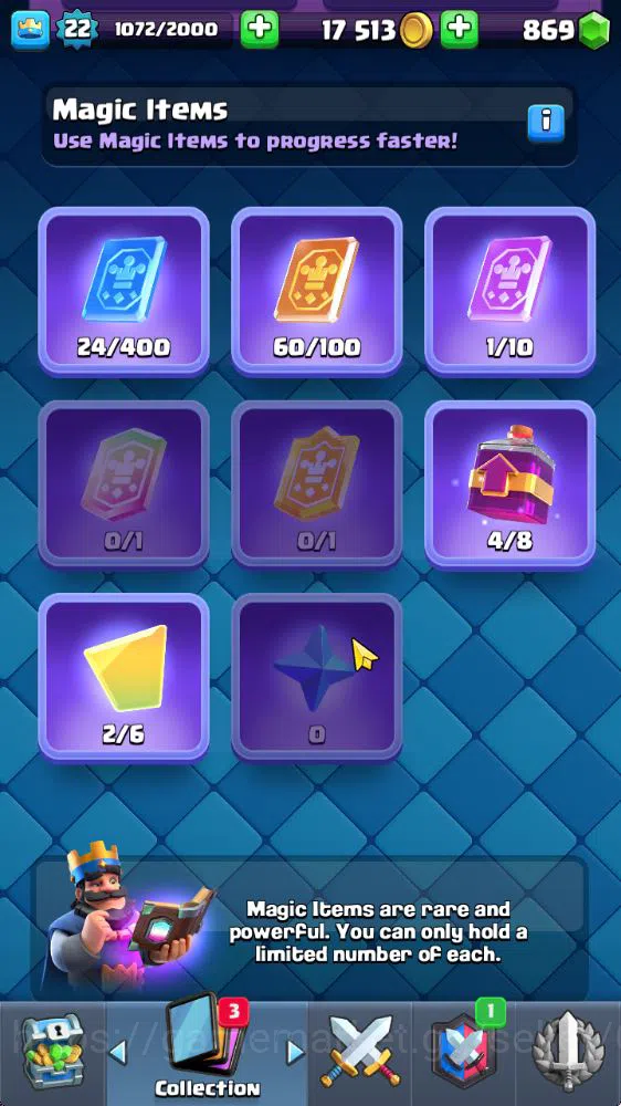 Clash Royale Accounts Starter Lvl 22|Trophy 3090|KTL 9|Fresh Starter|Limited Skin|Card 64| 3 Evo 17 Epic, 24 Rare, 24 6