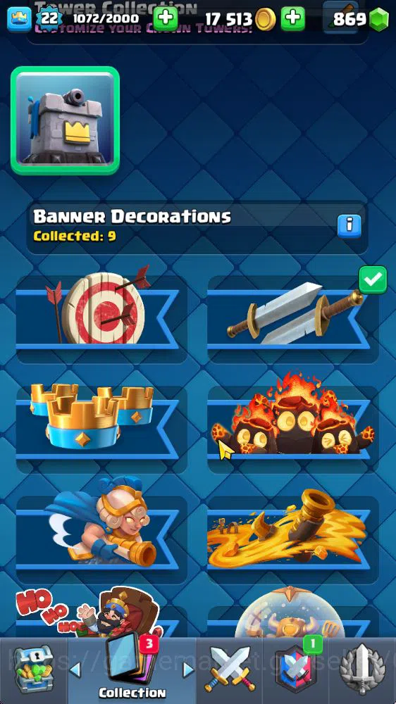 Clash Royale Accounts Starter Lvl 22|Trophy 3090|KTL 9|Fresh Starter|Limited Skin|Card 64| 3 Evo 17 Epic, 24 Rare, 24 8