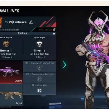 Blood Strike Accounts Others ASIA | 1 Eternal Gun: Galil-Blight's Embrace Lv.2|2 Limited Strikers|1 Ultra Gun|1 Ultra