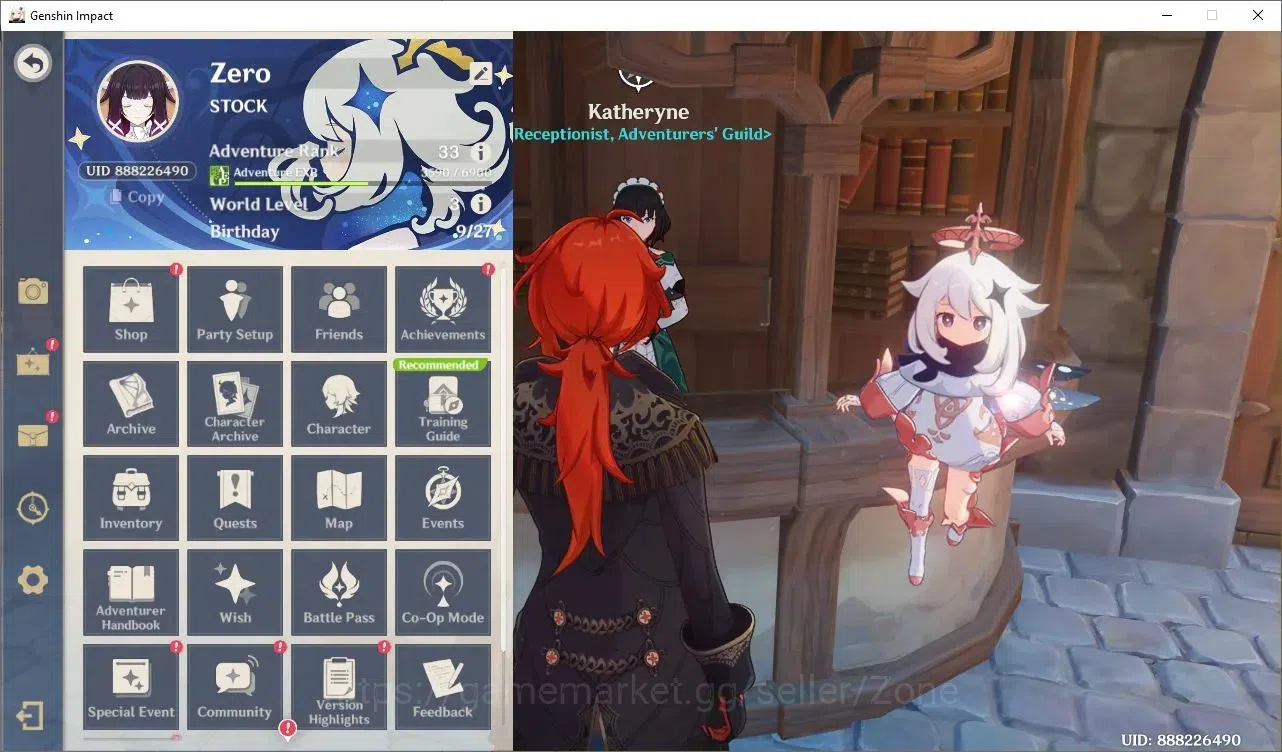 Genshin Impact Accounts Others ASIA|AR 33|1 Limited(Columbina)+3*5 Std|Low Explore|CHECK SS|TakeMail(GI1064Z) 1