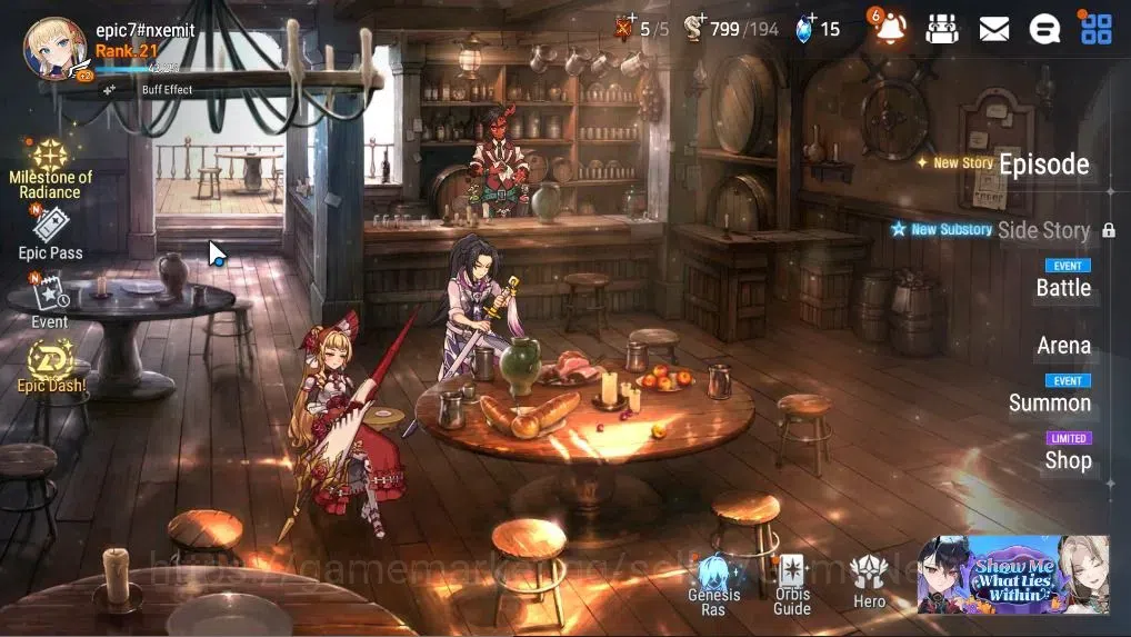 Epic Seven Accounts Starter GLOBAL UnVerif|New Era|2 ML(TR Elvira,LR Krau)+AUBE,Landy,Yuna,Tenebria,Etc|PoH ON|Abyss F 1