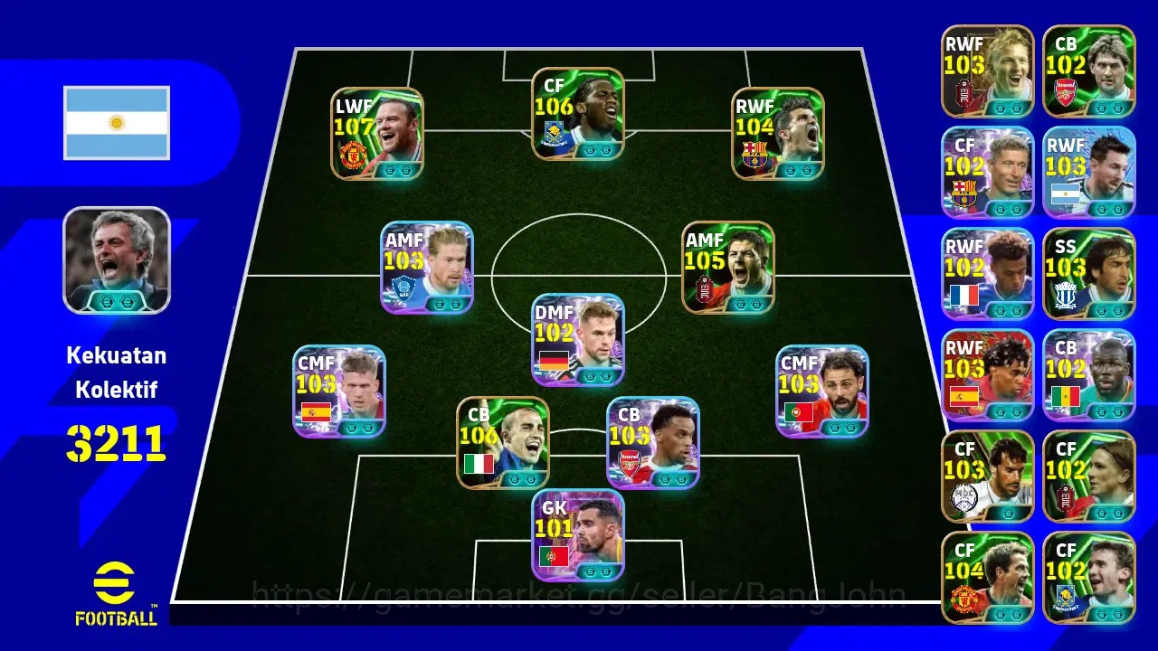 eFootball Accounts Android|PW 3211|Wayne Rooney Epic,Didier Drogba Ep image 10
