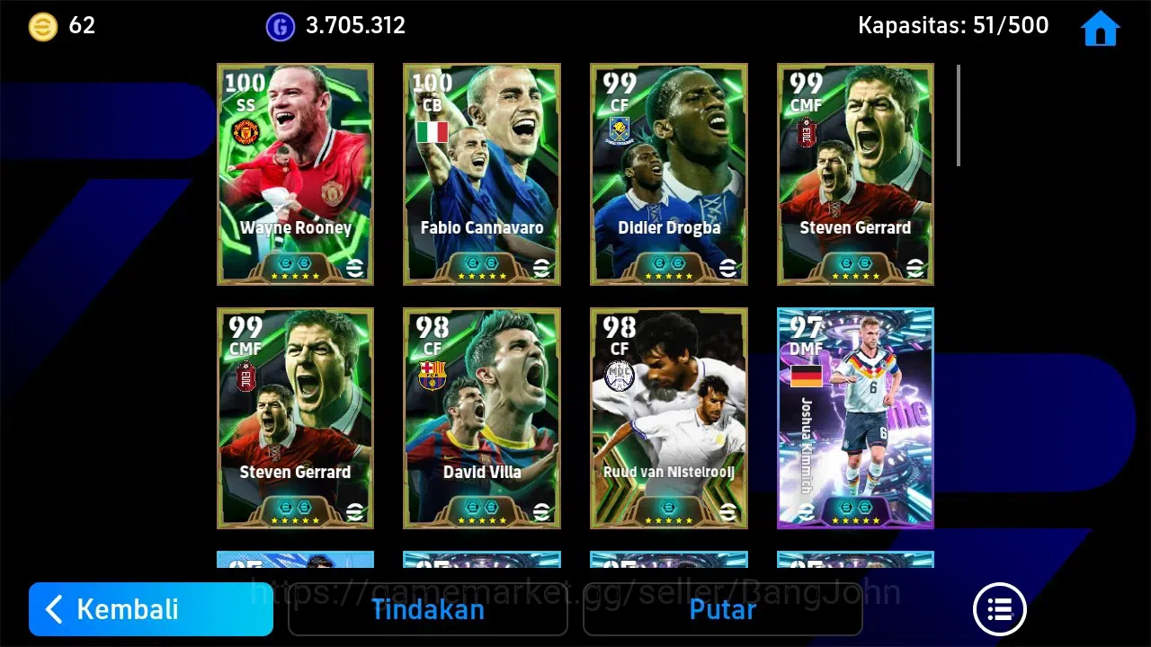 eFootball Accounts Android|PW 3211|Wayne Rooney Epic,Didier Drogba Ep image 7