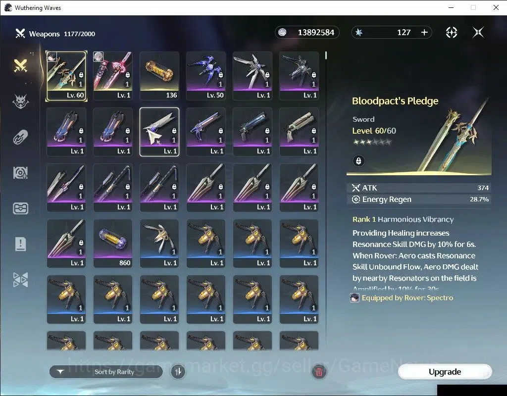 Wuthering Waves Accounts NA | UL 47 | 123 Lustrous | 1 Limited | Hiyuki R4  image 5