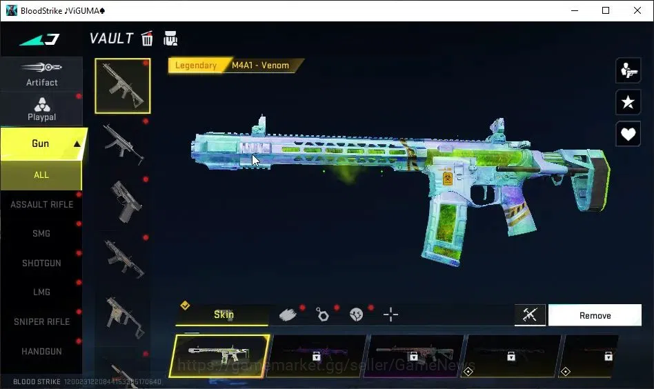 Blood Strike Accounts Asia|3 Legendary GNS[M4A1-Venom,FAL-Sunrise,Uzi-Gl image 3