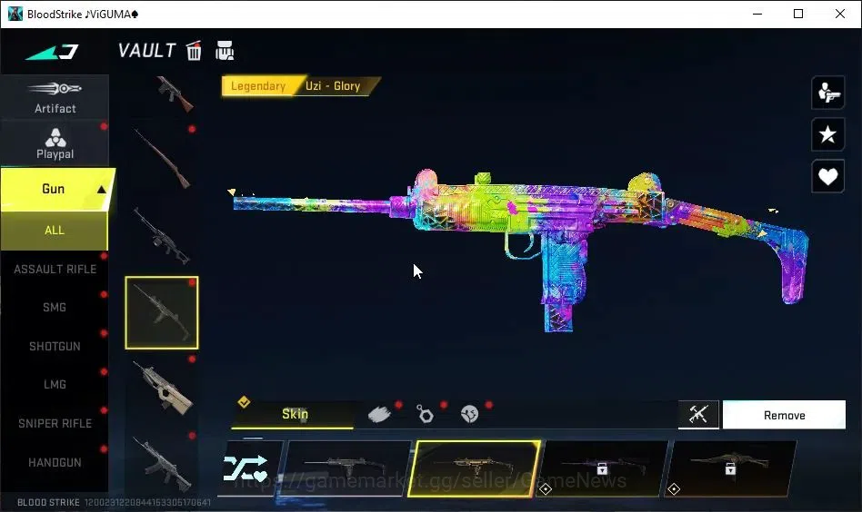 Blood Strike Accounts Asia|3 Legendary GNS[M4A1-Venom,FAL-Sunrise,Uzi-Gl image 5
