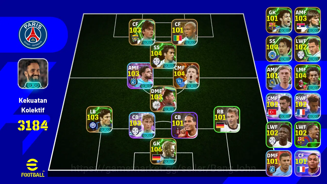 Power 3184 | Kahn Epic DB | McTominay Big Time | Raul Epic DB | Donadoni Epic DB | Dragan Epic DB | Zanetti Epic DB | Huijsen Show Time EFB549B eFootball Others Power 3184 | Kahn Epic DB | McTominay Big Time | R image 1