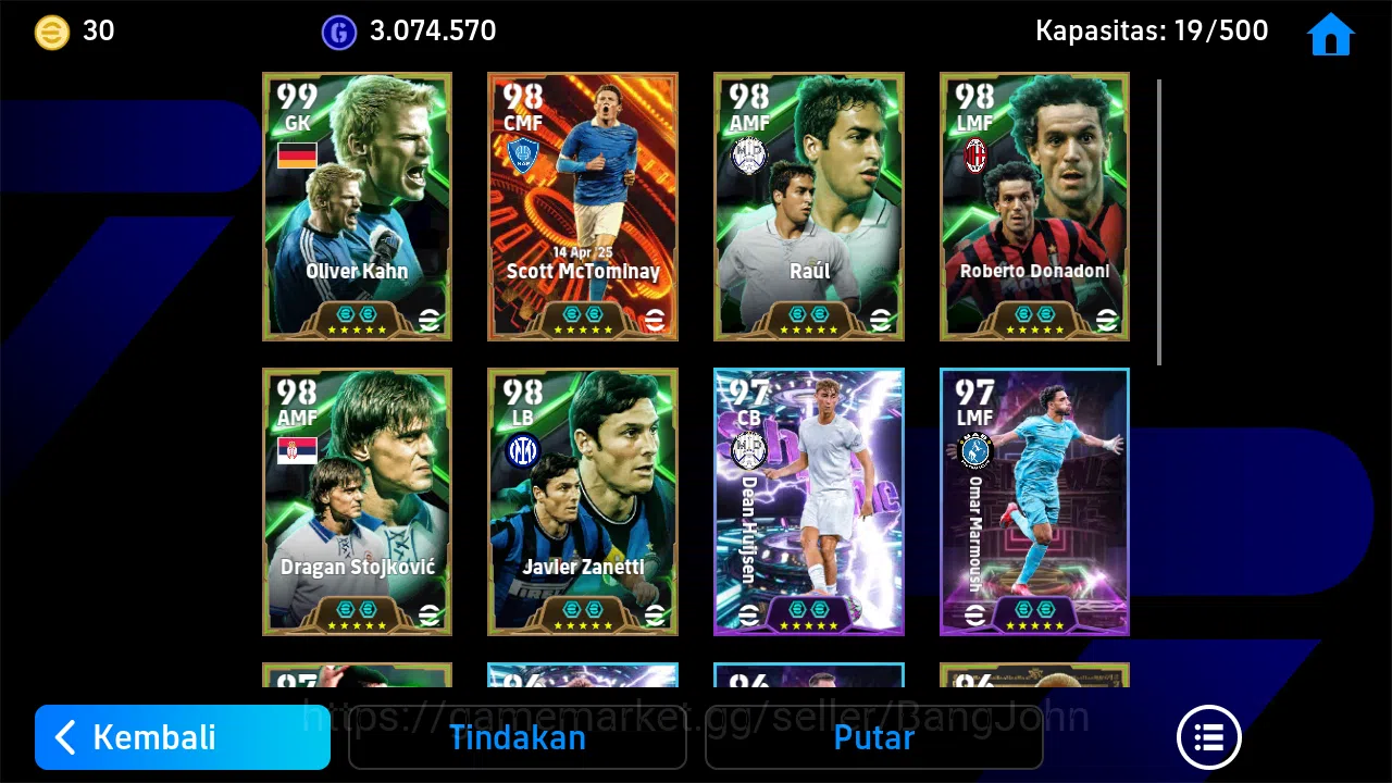 eFootball Accounts Others Power 3184 | Kahn Epic DB | McTominay Big Time | Raul Epic DB | Donadoni Epic DB | Dragan Epic DB 2