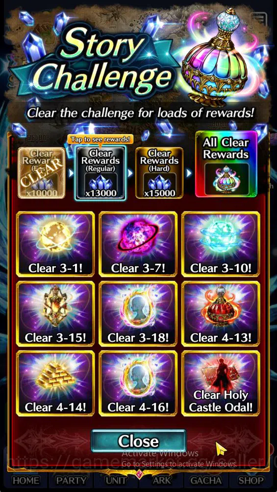 Last Cloudia Accounts Low-End Global | Starter 51K Crystal + Collab Re:Zero (Emilia) | Story Challenge Unclear |Code 6