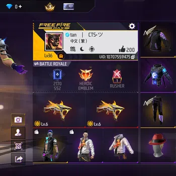 Free Fire Accounts INDONESIA - EVO GUN LV 6 OTW MAX - MURAH BERKUALITAS - DANA PELAJAR