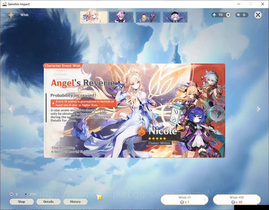 Genshin Impact Accounts ASIA|AR 55|3 Limited + 1 (*5Weap)|Nicole,Zibai,Arl image 14