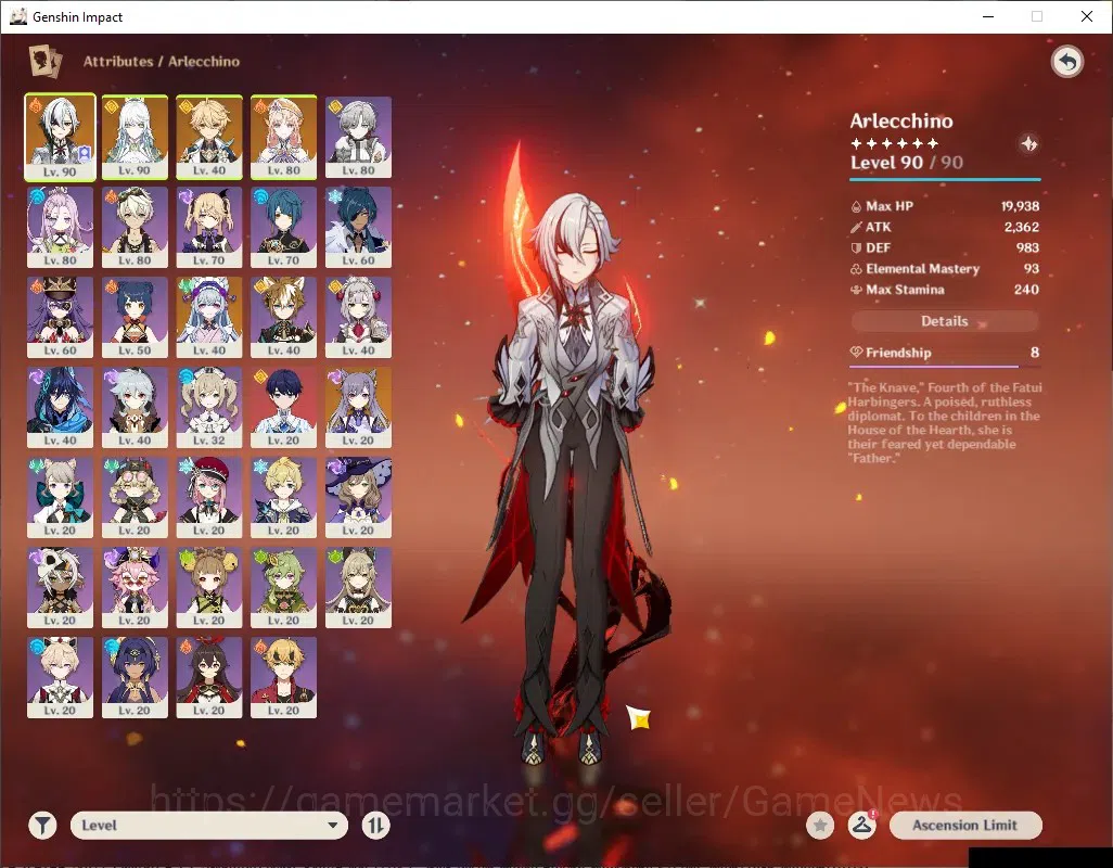 Genshin Impact Accounts ASIA|AR 55|3 Limited + 1 (*5Weap)|Nicole,Zibai,Arl image 3