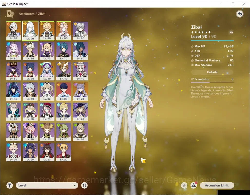 Genshin Impact Accounts ASIA|AR 55|3 Limited + 1 (*5Weap)|Nicole,Zibai,Arl image 4