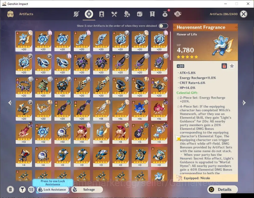 Genshin Impact Accounts ASIA|AR 55|3 Limited + 1 (*5Weap)|Nicole,Zibai,Arl image 8