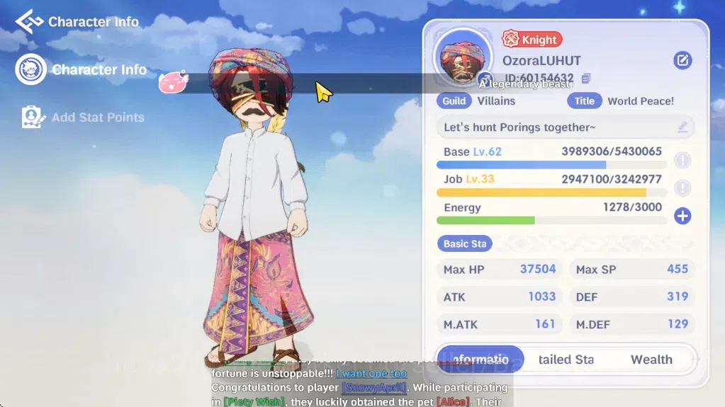Ragnarok: The New World Accounts Sv stormy knight|Verif Email|Lv.62 Knight,Well Build 1 Royal gear,2 SSR Pet,985,520 1
