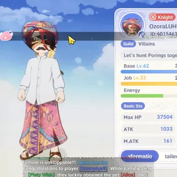 Ragnarok: The New World Accounts Sv stormy knight|Verif Email|Lv.62 Knight,Well Build 1 Royal gear,2 SSR Pet,985,520