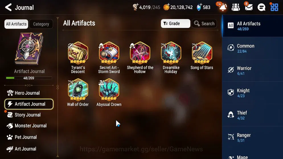 Epic Seven Accounts Mid-Tier [ASIA+GLOBAL] Unverif|10 ML(Notos,NM Luna,Belian,Etc)+Rinak,TA Coli,Setsuka,AS 15