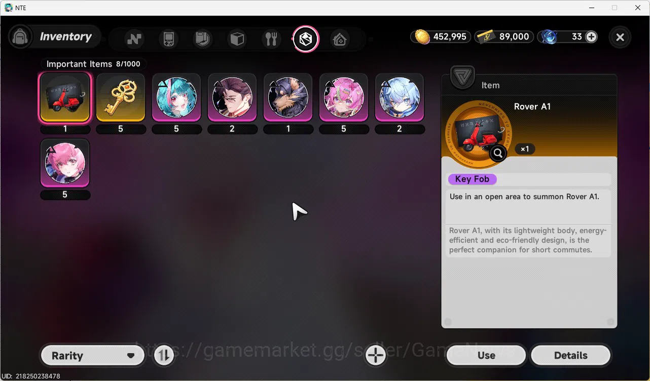 Neverness to Everness Accounts GLOBAL SEA|HL 8|5 SSR 2 Limit[Shinku,Hotori,Sakiri,Hathor,Jiuyuan A1,]2 Gilder Limit|6 SR|3S 11