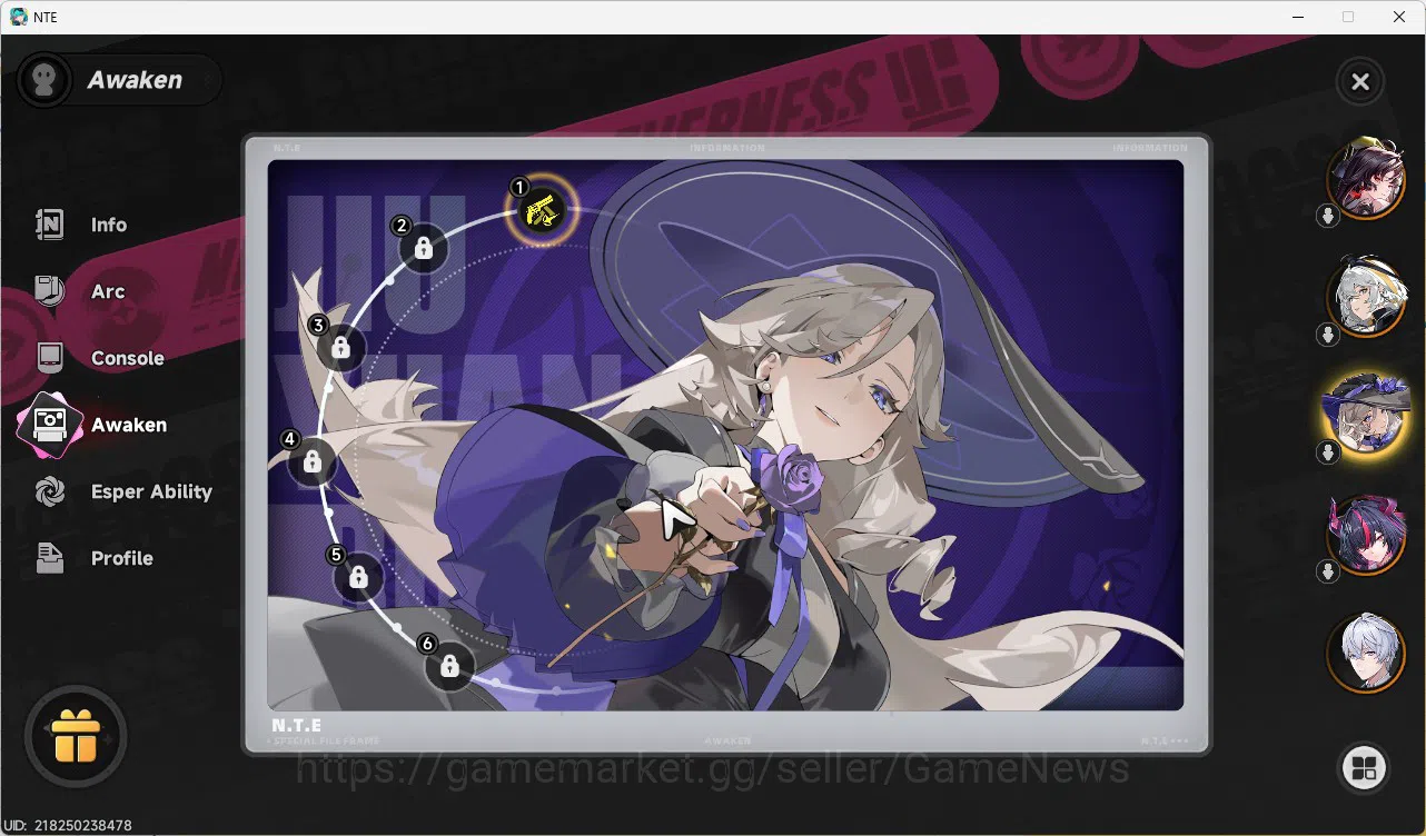 Neverness to Everness Accounts GLOBAL SEA|HL 8|5 SSR 2 Limit[Shinku,Hotori,Sakiri,Hathor,Jiuyuan A1,]2 Gilder Limit|6 SR|3S 5
