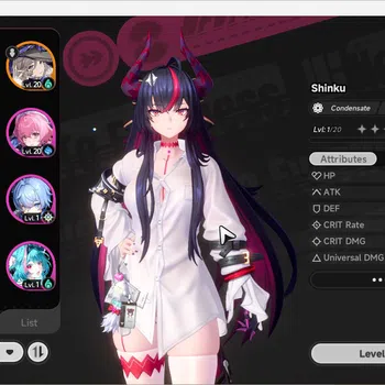 Neverness to Everness Accounts GLOBAL SEA|HL 8|5 SSR 2 Limit[Shinku,Hotori,Sakiri,Hathor,Jiuyuan A1,]2 Gilder Limit|6 SR|3S
