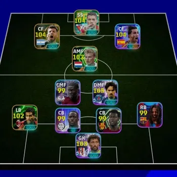 eFootball Accounts High-End Mobile|PW 3142|5 Showtime(Vitinha, Vozinha, Ferran Forres,Etc)| 4Epic(Suarez, Bergkamp
