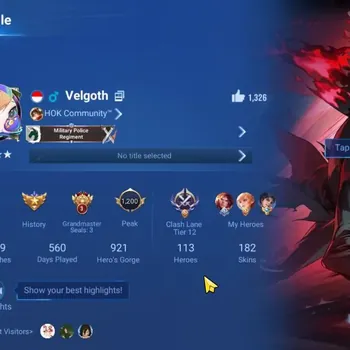 Honor of Kings Accounts Rare Skin Global|113H 182S|PRECIOUS:Sun