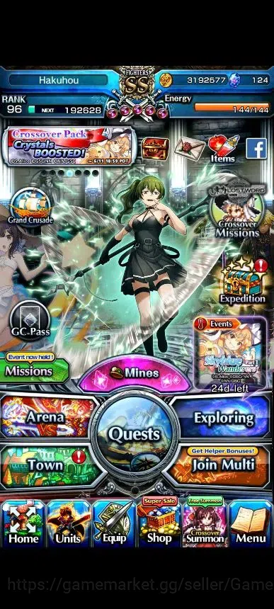 Grand Summoners Accounts Global|Rank 96|1 Sp Art|18 Ascend+9 TW|[Fen,GC Pla image 1