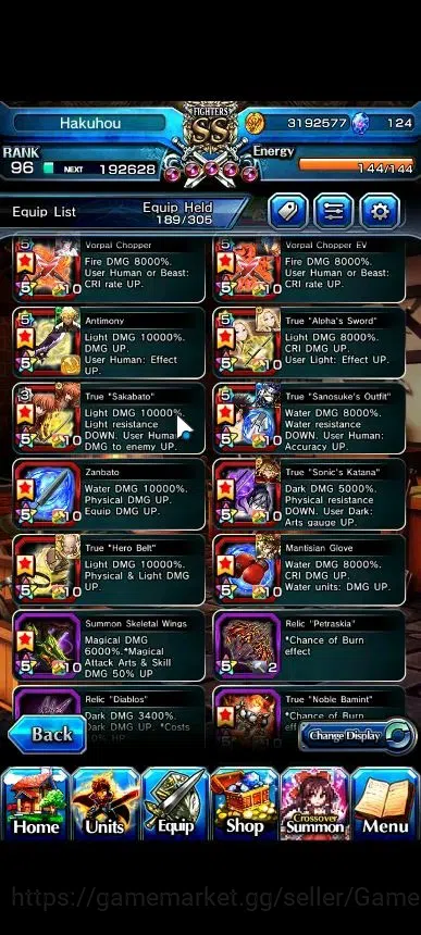 Grand Summoners Accounts Global|Rank 96|1 Sp Art|18 Ascend+9 TW|[Fen,GC Pla image 13