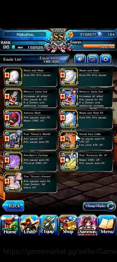 Grand Summoners Accounts Global|Rank 96|1 Sp Art|18 Ascend+9 TW|[Fen,GC Pla image 15
