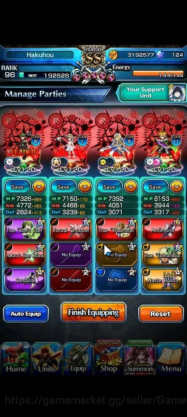 Grand Summoners Accounts Global|Rank 96|1 Sp Art|18 Ascend+9 TW|[Fen,GC Pla image 4
