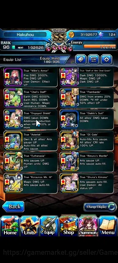 Grand Summoners Accounts Global|Rank 96|1 Sp Art|18 Ascend+9 TW|[Fen,GC Pla image 7