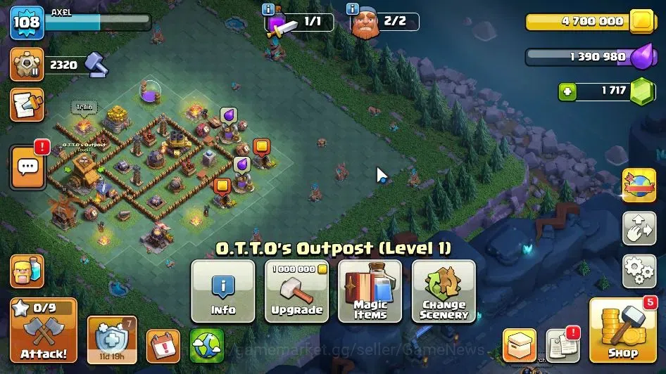 Clash of Clans Accounts LV 108|TH 16-BH 9|HH 9|Limited Skin|BK 30,AQ 47,GW image 17