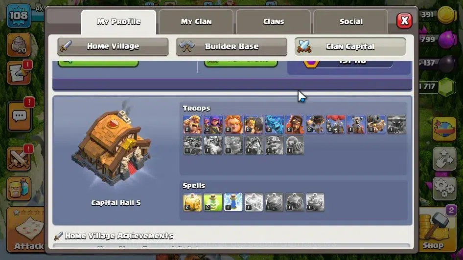 Clash of Clans Accounts LV 108|TH 16-BH 9|HH 9|Limited Skin|BK 30,AQ 47,GW image 6