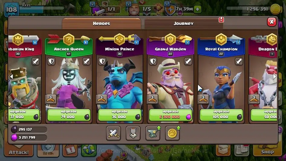 Clash of Clans Accounts LV 108|TH 16-BH 9|HH 9|Limited Skin|BK 30,AQ 47,GW image 7