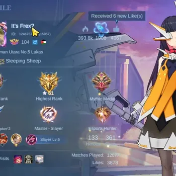 Mobile Legends: Bang Bang Accounts Collector Hero 133|Skin 361|Ex Glory 61|Ruby Aspirant,[Yu Zhong,Claude]PRIME,Karina