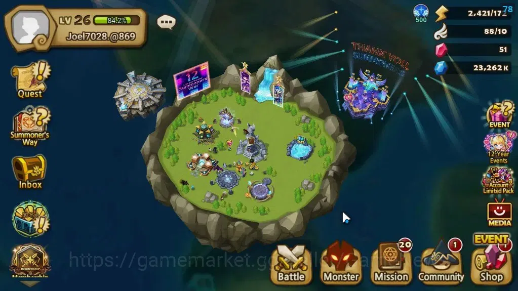Summoners War: Sky Arena Accounts ASIA|Lv 26|Ready Gacha|105 12-YSC + 160 11-YSC + 3 image 1