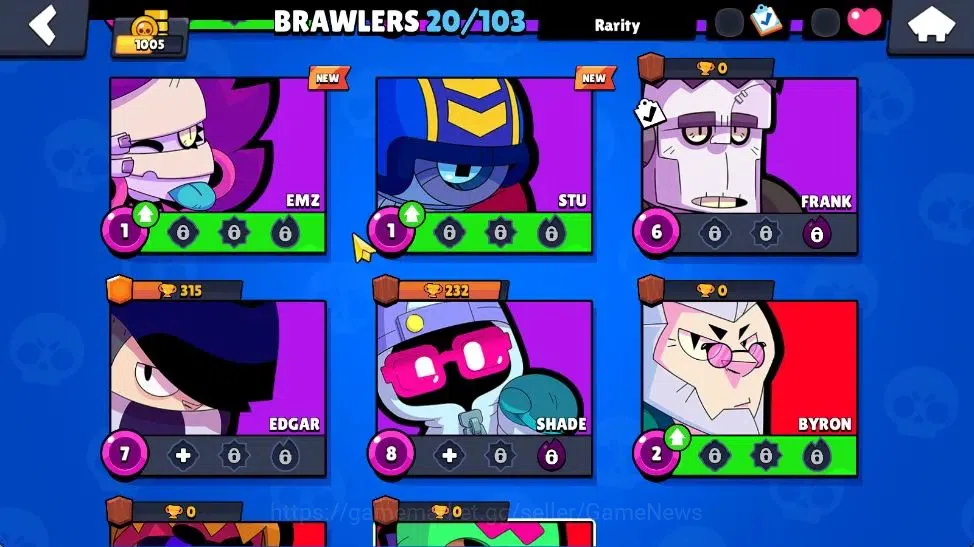 Brawl Stars Accounts 1005 Trophy | 20 Brawler 3 Max Lvl [Shelly,Penny,B image 10