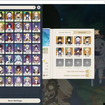 Genshin Impact Accounts Others ASIA|AR 55|3 Limited + 2(*5 Weapon)|Navia+Sign,Zhongli,Yelan|Reunion ON|Male MC|Take