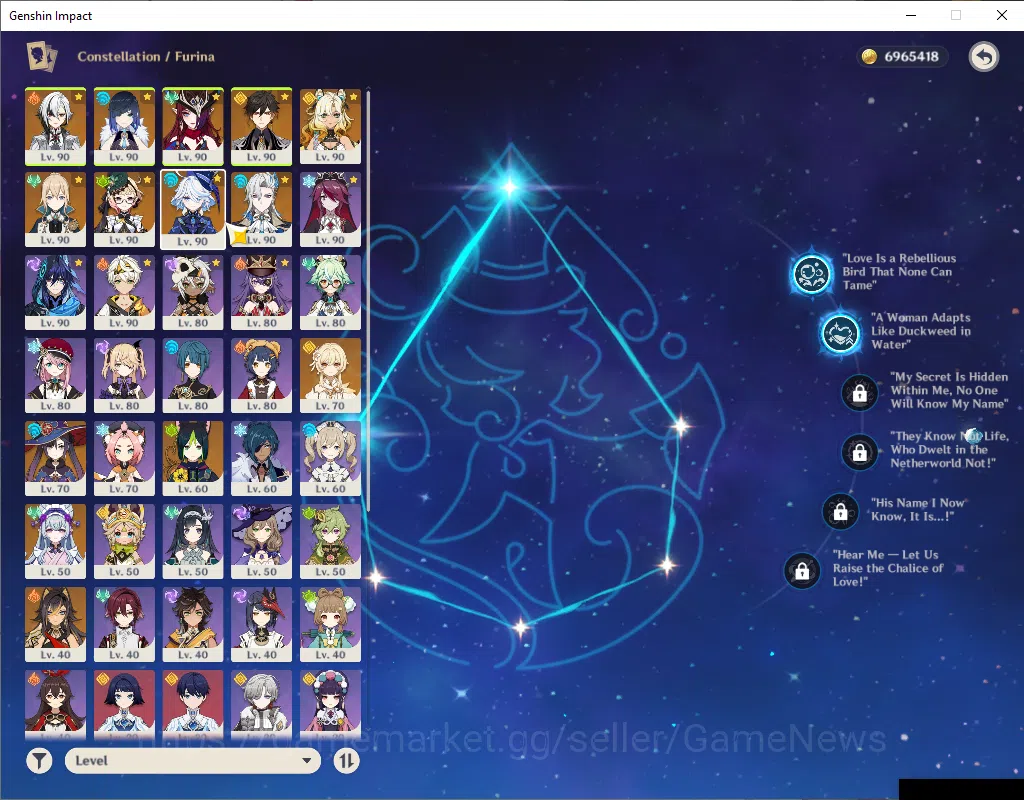 Genshin Impact Accounts ASIA|AR 59|8Limited+7(*5Weapon)|Arlecchino+Sign,Ch image 12