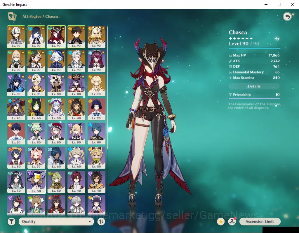 Genshin Impact Accounts ASIA|AR 59|8Limited+7(*5Weapon)|Arlecchino+Sign,Ch image 14