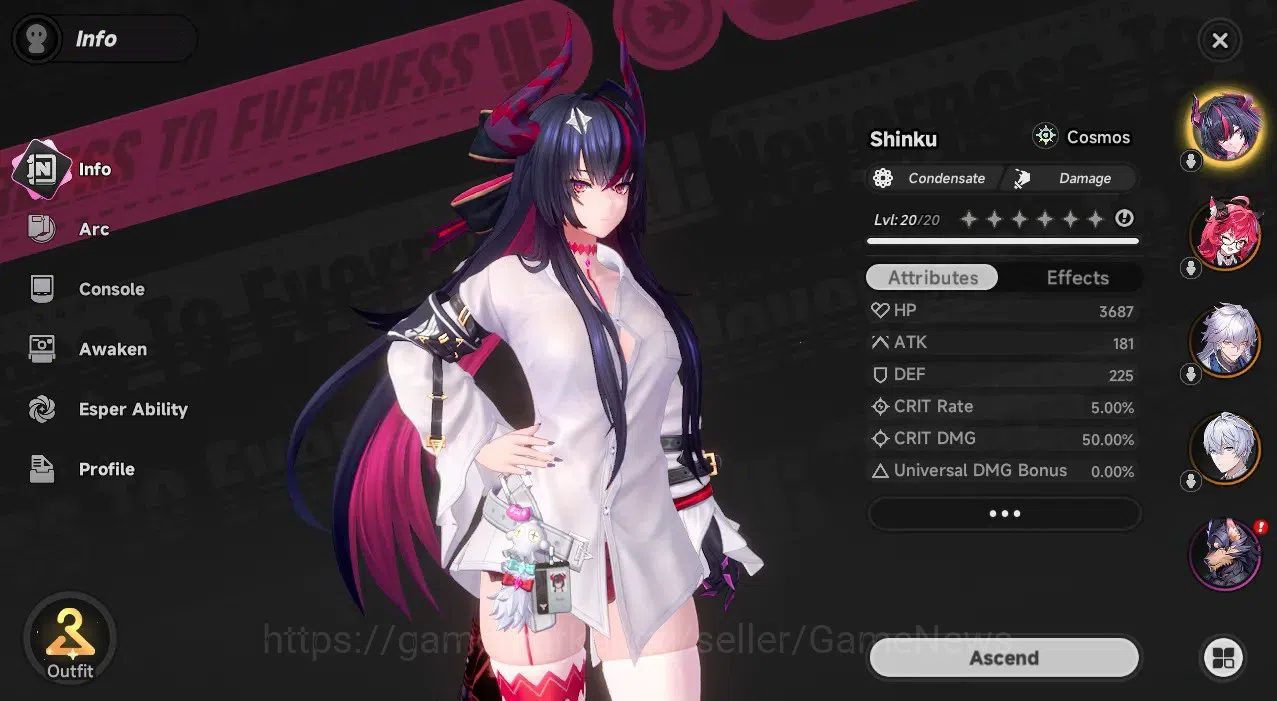 Neverness to Everness Accounts Global SEA|HL 5|3 S-Class 2 Limited (Shinku,Nanally),Baicang|2 Selector Box|Underboss 2
