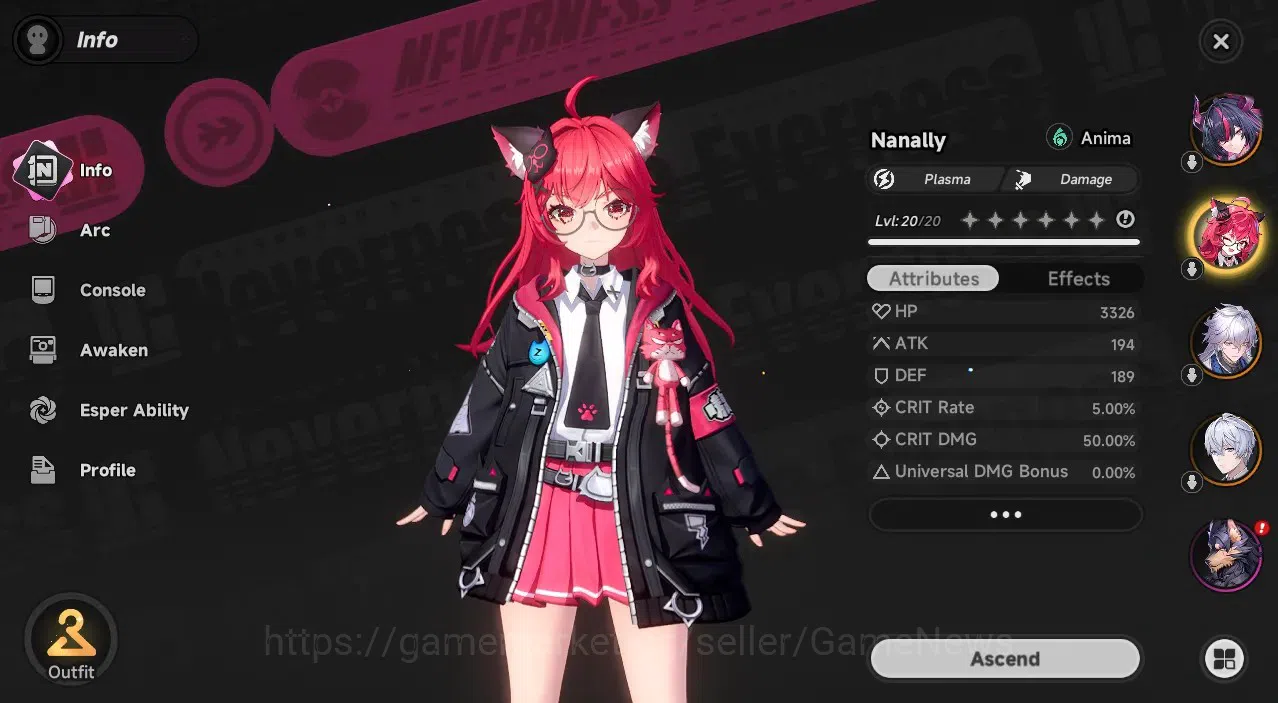 Neverness to Everness Accounts Global SEA|HL 5|3 S-Class 2 Limited (Shinku,Nanally),Baicang|2 Selector Box|Underboss 3