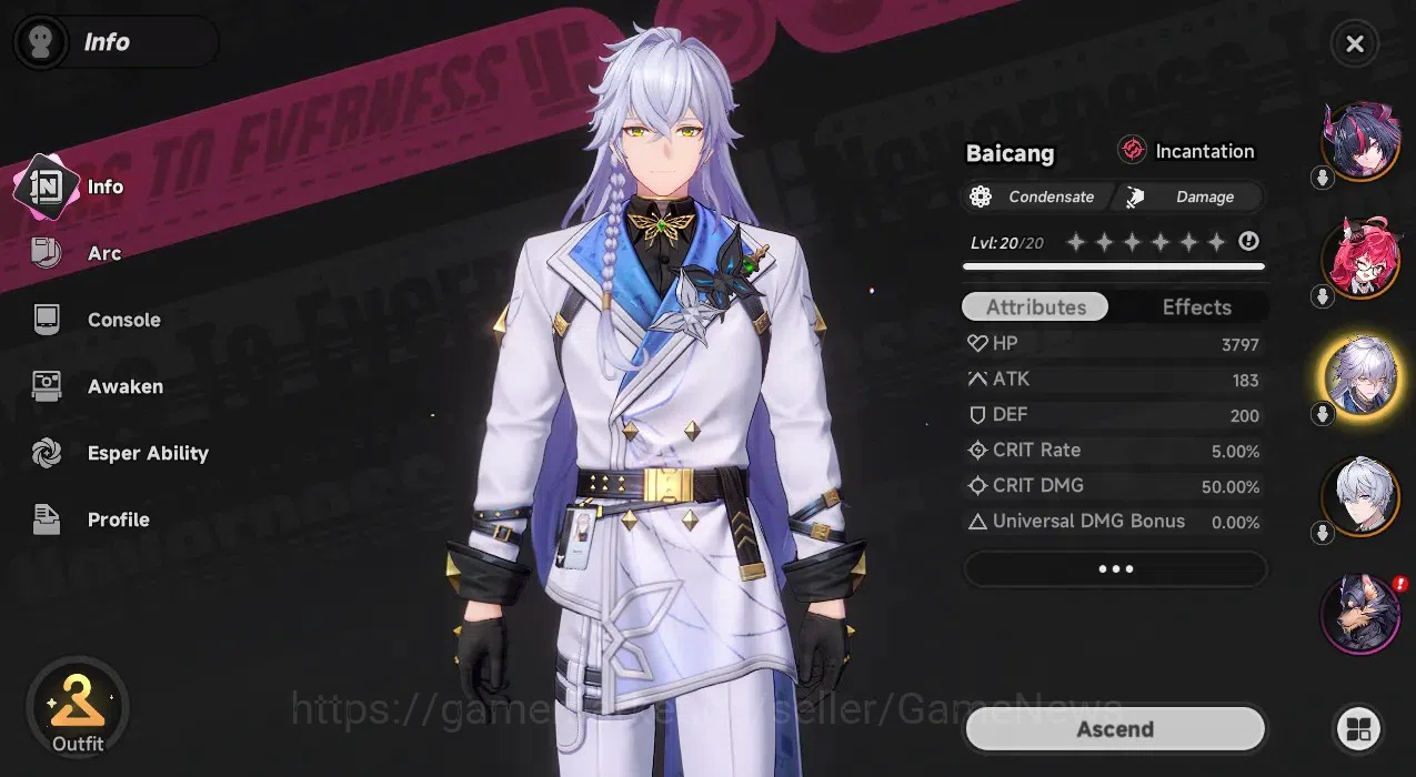 Neverness to Everness Accounts Global SEA|HL 5|3 S-Class 2 Limited (Shinku,Nanally),Baicang|2 Selector Box|Underboss 4