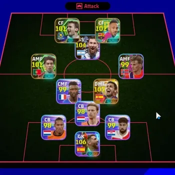 eFootball Accounts Legends & Iconic Players Android|Power 3108|Big Time Rodri|7 Show Time Unai Simon,Lionel Messi,Vozinha|3