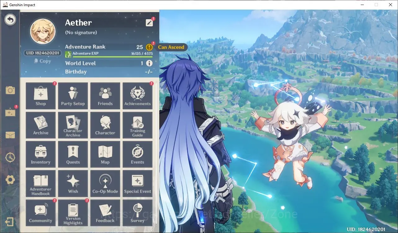 Genshin Impact Accounts Starter ASIA|Starter AR 25|1 Limit(Flins)+Mizuki,Etc|Low Explore|QA Chapter 1 Act 1|MC Male|Check 1