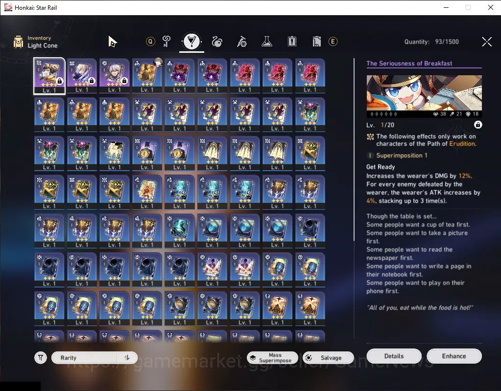 Honkai Star Rail Accounts Asia|TL 3|2 Golden Companion Spirit|2 Limited|Silv image 8